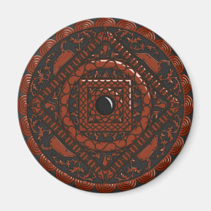 Imán Leo Mandala Magnet