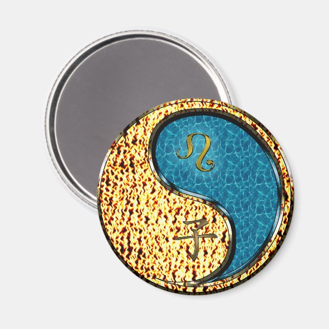 Imán Leo & Rata de Agua (Anverso/Reverso)