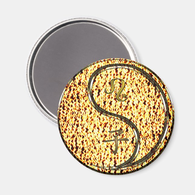 Imán Leo & Rata de Fuego (Anverso/Reverso)