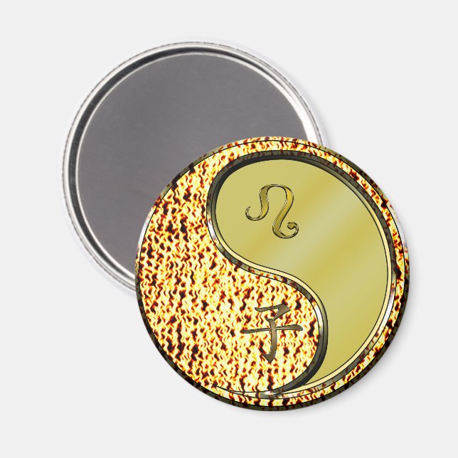 Imán Leo & Rata de Metal (Anverso/Reverso)