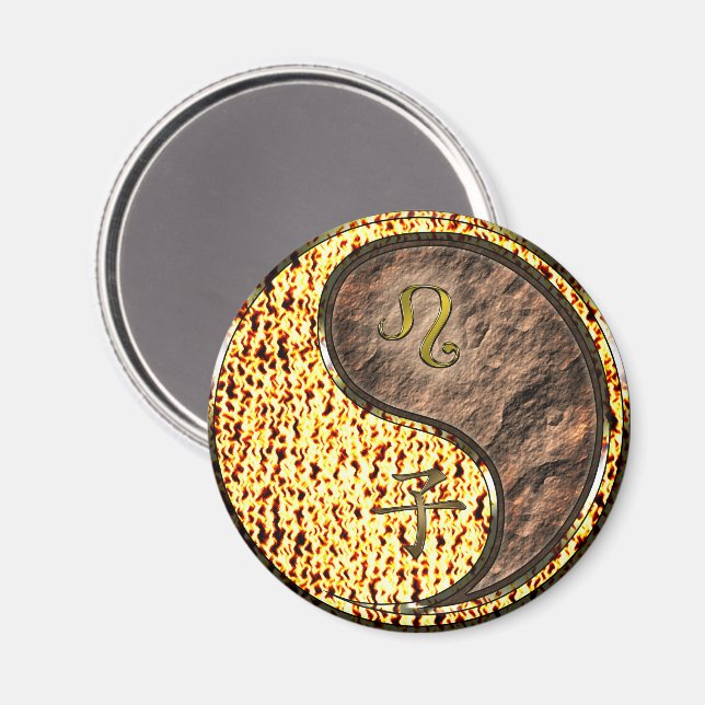 Imán Leo & Rata de Tierra (Anverso/Reverso)