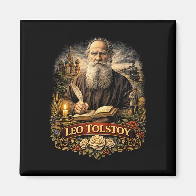 Imán Leo Tolstoy (Frente)