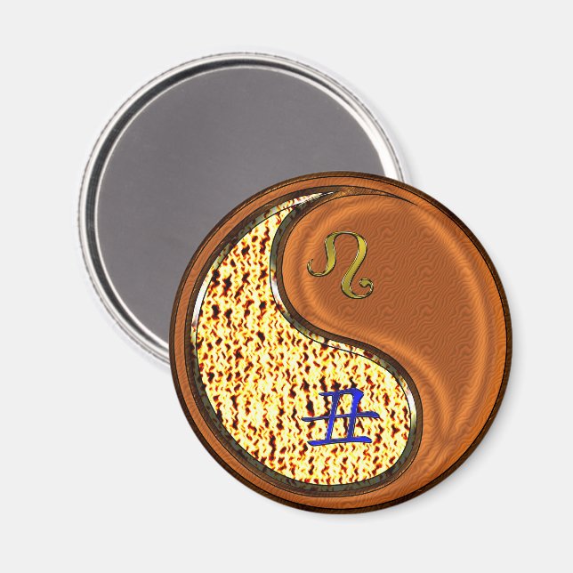 Imán Leo & Wood Ox (Anverso/Reverso)