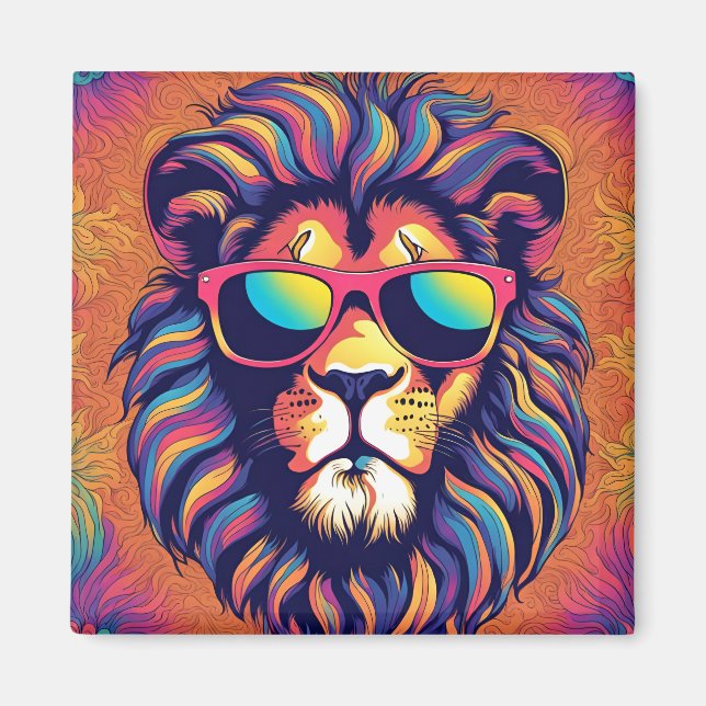 Imán León con gafas de sol (Frente)