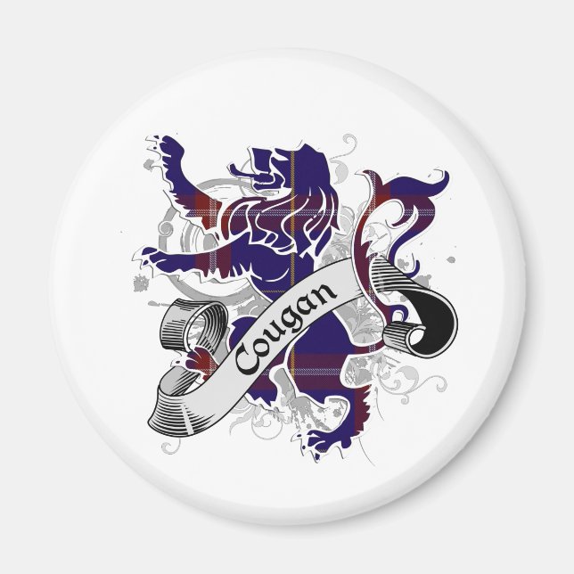 Imán León de Cougan Tartan (Frente)