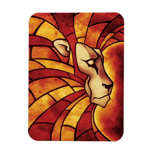 Imán León de Judá - Rastafara - Reggae Rasta Magnet (Vertical)