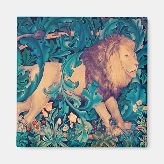 Imán León en el bosque, William Morris (Frente)