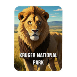 Imán León en el Parque Nacional Kruger Sudáfrica