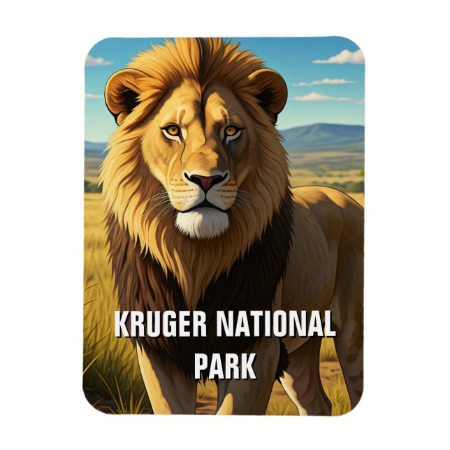 Imán León en el Parque Nacional Kruger Sudáfrica (Vertical)