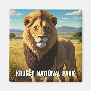 Imán León en el Parque Nacional Kruger Sudáfrica