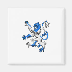 Imán León escocés Rampant Saint Andrew Cross Colores