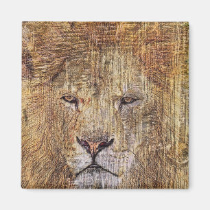 Imán León majestuoso de la fauna salvaje africana de sa