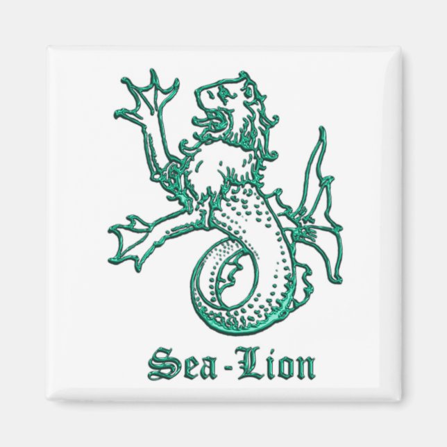 Imán León medieval de Heraldry (Frente)