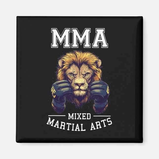 Imán León Mma fuerte - Lucha en jaula de boxeo tailandé (Frente)