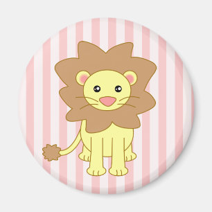 Imán León Personalizado Cute