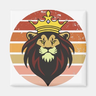 Imán León retro vintage