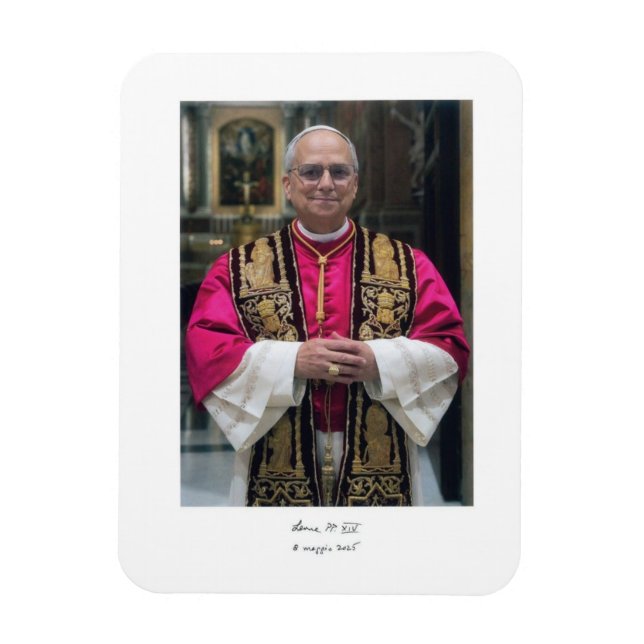 Imán León XIV Robert Francis Prevost (Vertical)
