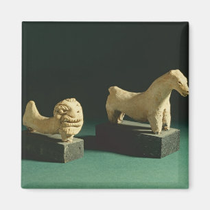 Imán León y caballo de Terracota, Mohenjodaro 2300-1750