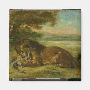 Imán León y cocodrilo, 1863
