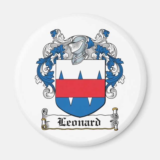 Imán Leonard Family Crest (Frente)