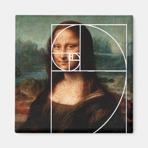 Imán Leonardo da Vinci Mona Lisa Fibonacci Sequence