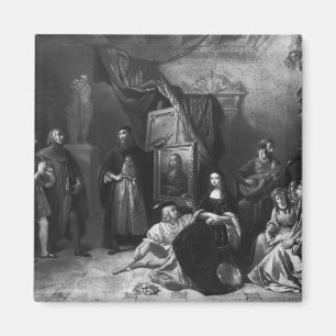 Imán Leonardo da Vinci que pinta el Gioconda