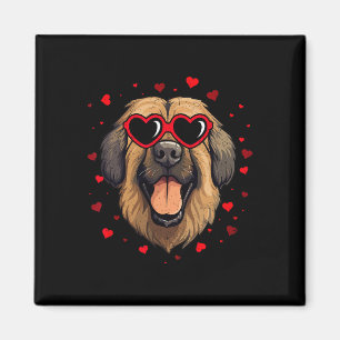 Imán Leonberger Valentine Heart Cute Dog Amantes