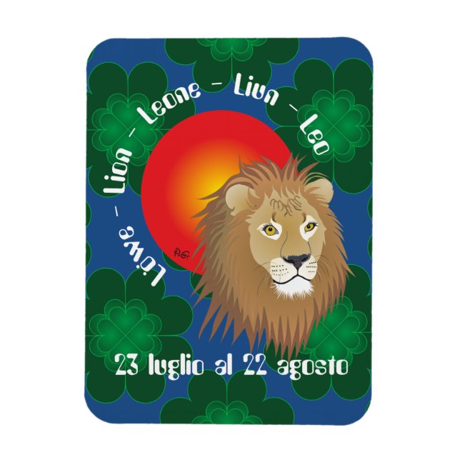 Imán Leone 23 luglio al 22 Premium Flexi Magnet (Vertical)