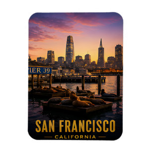 Imán Leones Marinos del Muelle 39 de San Francisco Cost