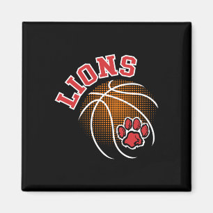 Imán Leones Sketll Orgullo del León Rojo Espíritu Escol