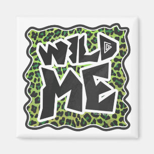 Imán Leopard Black and Green Print