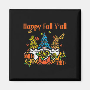 Imán Leopard Gnomes Happy Fall Yall Thankending Men Wo