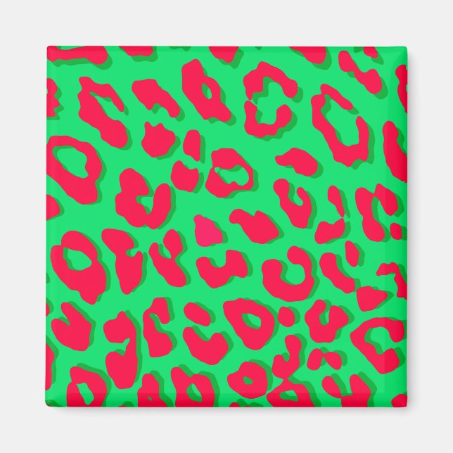 Imán Leopard Print Red Green (Frente)