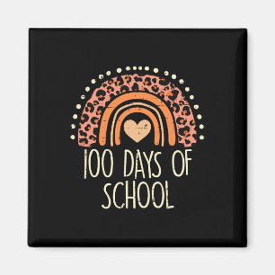 Imán Leopard Rainbow 100 días de clases de té 100 días