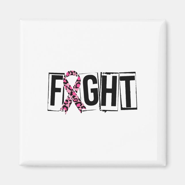 Imán Leopard Ribbon lucha contra el cáncer de mama (Frente)