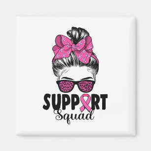 Imán Leopard Sungles Messy Bun Support Squad Breve Can