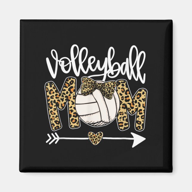Imán Leopard Volleyball Mom Fun Ball (Frente)