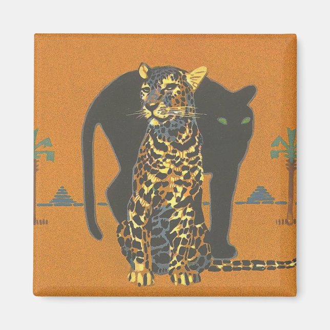 Imán Leopard y Panther (Frente)