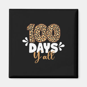 Imán Leopardo 100 Días Feliz 100.º Día De Escuela S