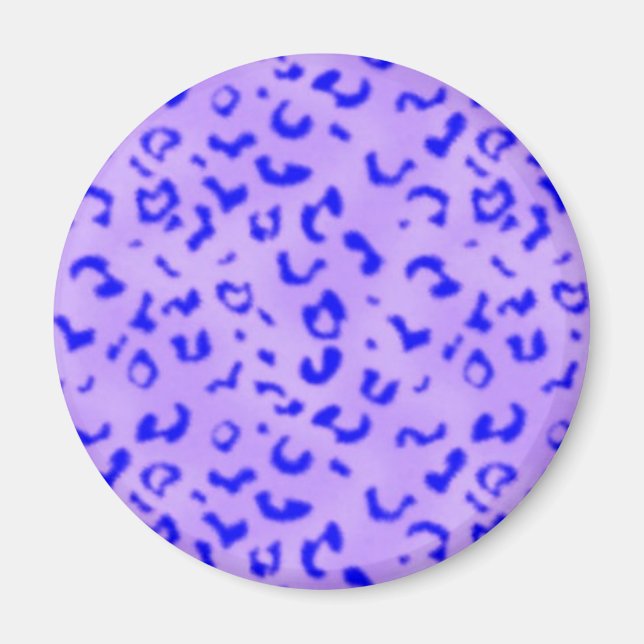 Imán Leopardo azul (Frente)