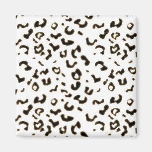 Imán leopardo blanco