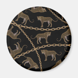 Imán Leopardo de la cadena dorada