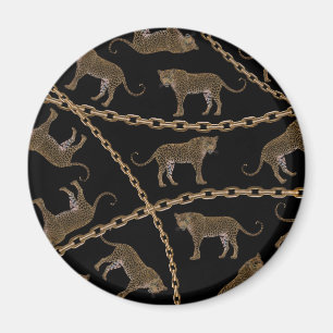 Imán Leopardo de la cadena dorada
