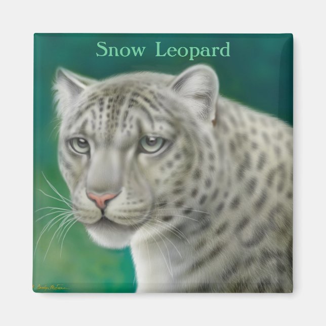 Imán Leopardo de la Nieve (Frente)