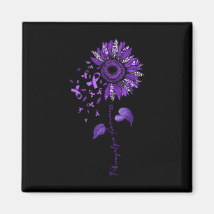 Imán Leopardo Fibromialgia Conciencia Cinta púrpura