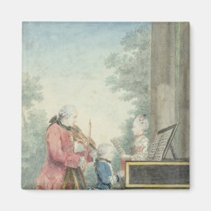 Imán Leopold Mozart y sus niños Wolfgang