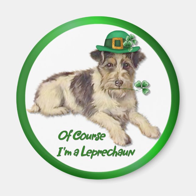 Imán Leprechaun Dog (Frente)