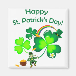 Imán Leprechaun y Shamrock