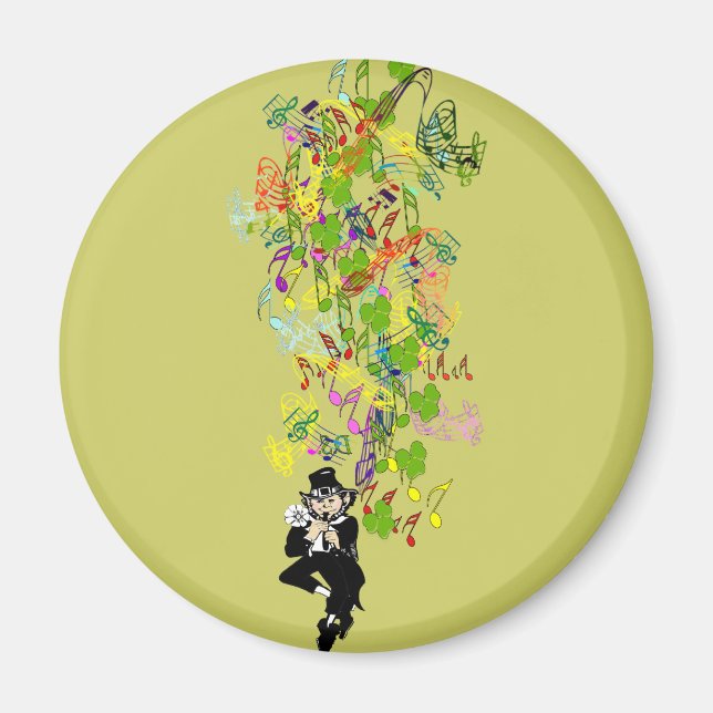 Imán LeprechaunBlackPants (Frente)