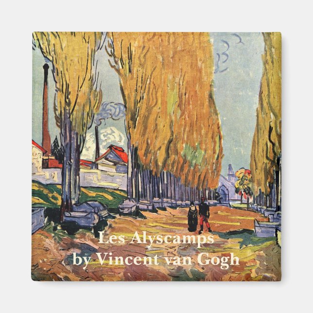 Imán Les Alyscamps (cementerio) de Vincent van Gogh (Frente)